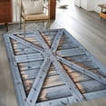 thumbnail image 2 of Area Rugs for Living Room 4x6 Ft, Farmhouse Wood Grain Non Slip Area Rugs for Kitchen Bedroom Entryway, Vintage Country Barn Gate Textured Washable Carpet Runner Rug Floor Mats for Bedroom, 2 of 8