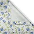 thumbnail image 6 of Ambesonne Green Flower Valance & Curtain, Ornate Rose Buds, 55"x24", Blue Pale Green White, 6 of 6