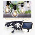 thumbnail image 4 of G40 Globe Luces Solares De Cadena 25 Bombillas Led Transparentes Luces De Patio De Patio Trasero Vintage Luces Colgantes Para Interiores Y Exteriores Kearding HA026270-00, 4 of 5