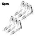 thumbnail image 4 of RuiJiao 6-piece Stainless Steel Table Cloth Holder Clips for Outdoor & Indoor Use, Stainless Steel Heavy Duty Picnic Table Clips, Ideal for Restaurant, Home, Kitchen, Wedding, Picnics, 4 of 5