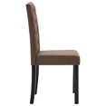 thumbnail image 3 of vidaXL Dining Chairs 2 pcs Brown Fabric, 3 of 5