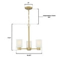 thumbnail image 2 of Westinghouse Lighting  Sylvestre Three Light Indoor Chandelier 3-Light, 2 of 5