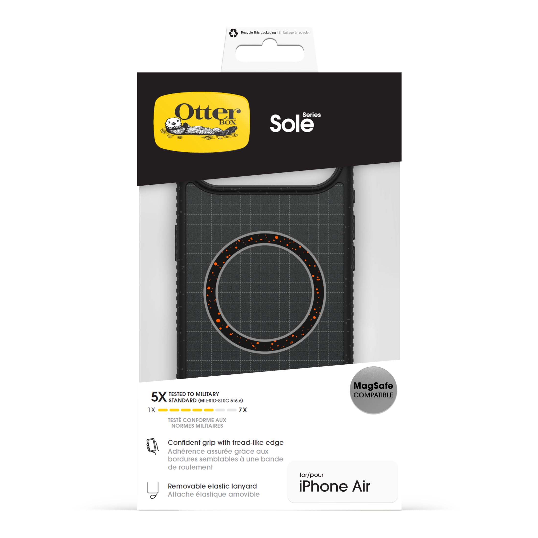 OtterBox Sole Series Case with MagSafe and Camera Control for iPhone Air - Black