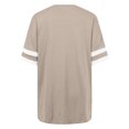 thumbnail image 5 of Womens Plus Size Blouses Color Block Crew Neck Tops Short Sleeve Basic Casual Loose Fit Tee 2025 Fashion Shirts, 5 of 5
