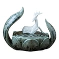 thumbnail image 1 of Quemador de cerámica con forma de ciervo sentado, ideal para jardín, oficina, sala de yoga y exteriores. Verde oscuro, 1 of 2