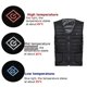 thumbnail image 5 of Chaleco eléctrico USB Chaleco calefactado Invierno a prueba Calentador de cuerpo Gilet sin mangas METRO Colcomx Chaleco térmico eléctrico, 5 of 8
