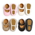 thumbnail image 4 of Douhoow 0-18m Bbay Girl Princess Flat Shoes Soft Antiskid Sole Cribs Shoes First Walkers, 4 of 5