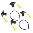 thumbnail image 4 of STRANDCHIC 2Pcs Graduation Party Hair Band Black Plastic Hair Hoops for Festive Looks, 4 of 8