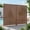 Brown, variant on MAYEERTY 2-Piece Outdoor Metal Privacy Screen 6ft × 4ft Brown, 6-Panel Classic Louvered, Rust-Resistant for Patio