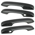 thumbnail image 2 of 1 Set Door Handle Cover Trim With 2 Smart Keyholes Fit for Honda For CR-V CRV 2023-2024 Black Carbon Fiber Style, 2 of 6