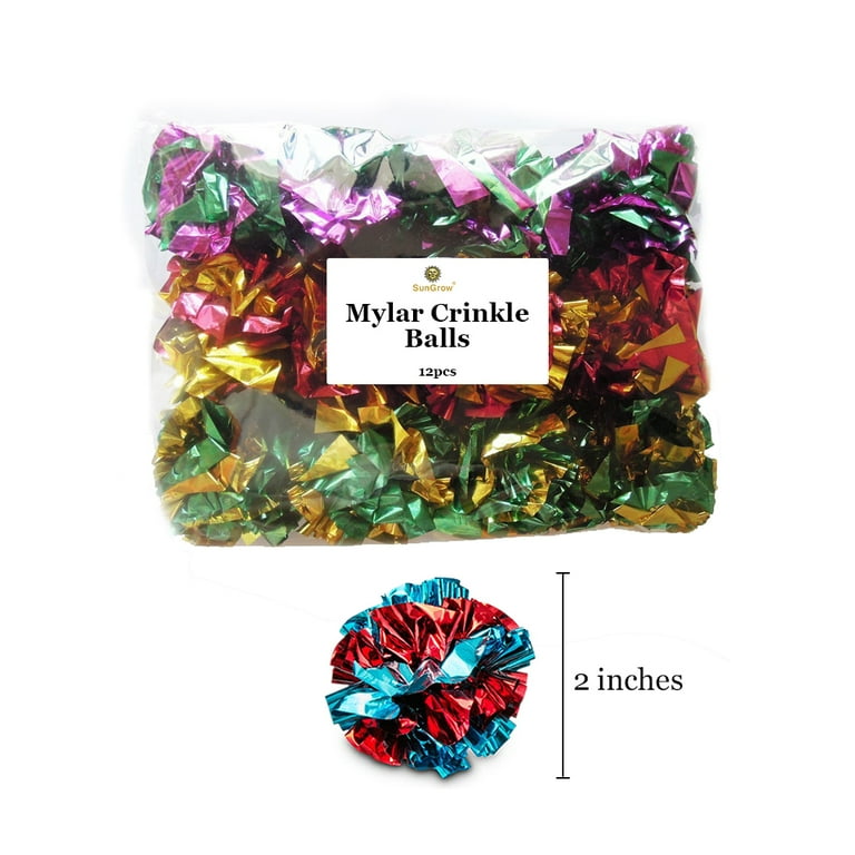 Coastal Rascals Cat Toy Krinkle Balls 4 Pack - Crinkle Sound Cat Balls For Play & Exercise 4 thumbnail image