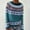 Blue, variant on Qulqfy Blue Sweaters Women Fair Isle Cozy Plus Size Pullover Sweater Knit Long Sleeve Trendy Crew Neck Shirts Tops for Women