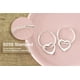 thumbnail image 2 of Aeravida - Aretes de Aro con Corazón de Amor en Plata de Ley 925 | Bonitos Aretes Colgantes de Plata | Aretes para Mujer | Símbolo del Amor | Regalo para Mujer y Mamá, 2 of 7