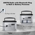 thumbnail image 4 of Radio AM/FM portátil Audiocrazy con altavoz Bluetooth, 4 of 7