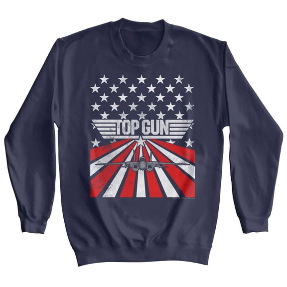 Top Gun Stars And Stripes Navy Adult Sweatshirt
