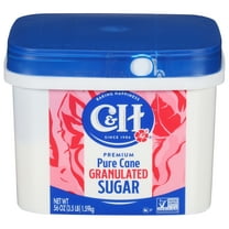 C&H Premium Pure Cane Granulated Sugar, 3.5 lb Tub