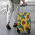 thumbnail image 3 of Blue Sunflower Pattern Luggage Cover Fashion Suitcase Cover Baggage Covers Fit 25-28 Inch Luggage (Go Travel), 3 of 5