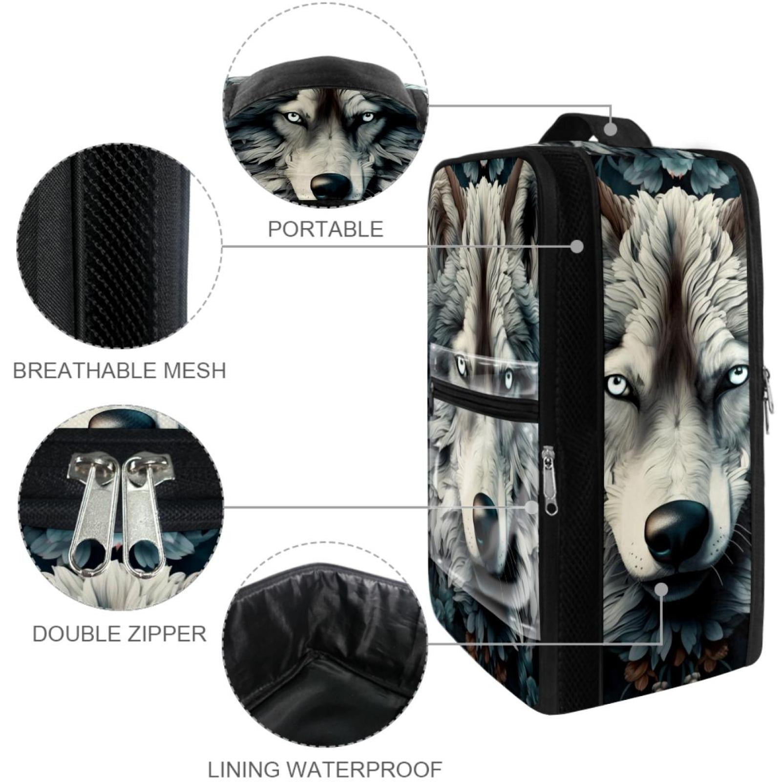 Wolf Polyester Shoe Boxes 23x31cm/9x12in - Organization and Storage Solution for Your Footwear Collection