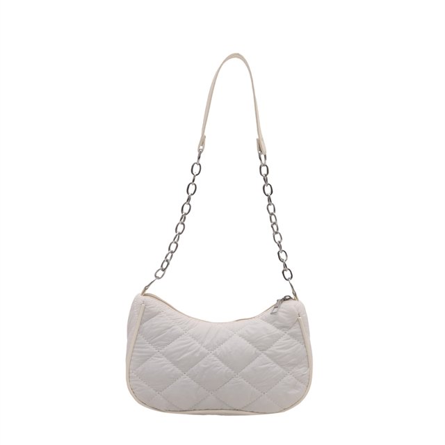 Color Sólido Bolsas Axila Invierno Mujeres Mano Acolchada Hombro Acolchado Nylon Bag Ligeweight Purso