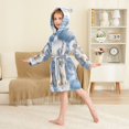 thumbnail image 3 of DIXRUYEE Bathrobes Belt Hooded Playful Polar Pals Creative Pattern, 3 of 8