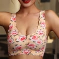 thumbnail image 5 of Full Coverage Bras for Women Plus-Size Print Unblemished With Ice Silk Floral Underwear Bra, 5 of 9