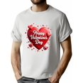 thumbnail image 1 of Valentine'S Day Themed Men'S T-Shirt - Casual Crew Neck, Knit Fabric, Slight Stretch, Regular Fit, Printed Pattern, Summer Fashion Tee, 1 of 8
