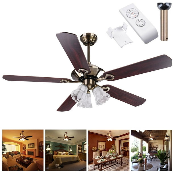 52inch 5 Blades Ceiling Fan Light Antique Bronze Remote Control Without Bulb Com - Antique Bronze Ceiling Fan With Light And Remote 52inch 5 Blades Ceiling Fan Light Antique Bronze Remote Control Without Bulb Com - Antique Bronze Ceiling Fan With Light And Remote
