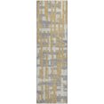 thumbnail image 2 of Addison Rugs Mayfield Premium Machine Washable Transitional Stripes Gold Runner Rug, 2'3" x 7'6", 2 of 6