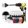 thumbnail image 1 of Electric Carpet Brush Drill Kit All Purpose Cleaner Auto Tires Cleaning Tools Bathroom Scrubber Brushes with Extender A, 1 of 8