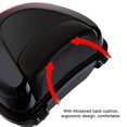 thumbnail image 3 of 28L Motorcycle Tail Box Rear Trunk Large Capacity Motorbike Luggage Storage Case Waterproof with 2 Keys Side Snaps , ideal for outdoor riding, mountain biking, road cycling, sports training & weeke..., 3 of 6