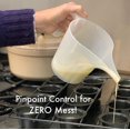 thumbnail image 4 of Fox Run Brands Easy Pour Measuring Cup with Funnel Spout, Clear Plastic, 3.5-Cup, 4 of 4