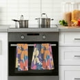 thumbnail image 4 of Yayeee 100% Cotton Hand Towels for Bathroom 16" x 28" Soft Absorbent Kitchen Towel, Colorful Painted Flowers Pattern, 4 of 7