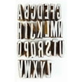 thumbnail image 2 of Timbres pour Argile Alphabet Texte Tampon Impression à la Main Bloc Tampon Textile, 2 of 3