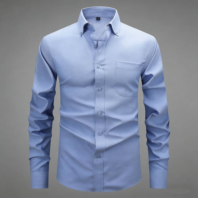 Ceisia Men Casual Fashion Denim Lapel Button Gift Long Sleeve Pocket Shirt Jacket