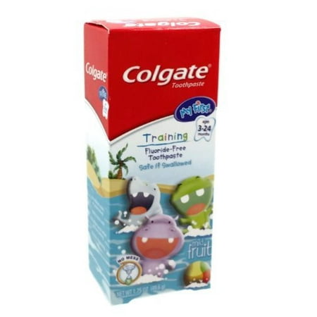 COLGATE My First Fluoride-Free Mild Fruit Toothpaste, 1.75 oz (Pack of ...