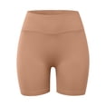 thumbnail image 3 of Women's Seamless Scrunch Shorts - High Waist Gym Yoga Shorts, Tummy Control, Nylon Spandex, S-XL, 3 of 4