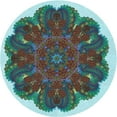thumbnail image 1 of Ahgly Company Machine Washable Indoor Round Transitional Gray Wolf Gray Area Rugs, 8' Round, 1 of 7