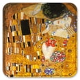 thumbnail image 2 of Vinyl Drink Coasters - Set of 4 - Klimt: The Kiss, 2 of 3