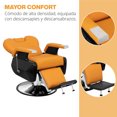thumbnail image 2 of Sillón Barbero Onof  SB-001  Hidráulico Barbería Silla Estética color Camello, 2 of 5