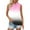 C-Pink169, variant on DHFJKG Women's Polo Shirts Sleeveless Tank Top Casual Gradient Button Down Collared Summer T Shirt Soft Tops
