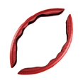 thumbnail image 3 of Cubierta de Volante de Plástico Kusrkot Embedded Universal Wraps 15 Pulgadas Cómodo de Agarrar Rojo, 3 of 8