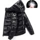 thumbnail image 2 of Shiny Down Jacket Men's Winter Jacket Stand Collar Down Jacket With Hood, 2 of 5