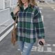 thumbnail image 1 of Blusas de otoño con cuello en V para mujer Estilo casual de un solo pecho Traje de diario de corte holgado FLhrweasw Para estrenar, 1 of 8