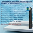 thumbnail image 4 of Replacement Toothbrush Heads Compatible with Braun Oral B, Smart Electric Toothbrush Heads, 16 Pcs (Black), 4 of 5