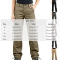 thumbnail image 4 of Women's Cargo Pants, Straight Leg Solid Trousers with Multi Pockets, Casual Long Pants for Work Outdoor Hiking Wear | VerBelle,Army Green L, 4 of 7