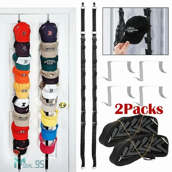 Hat Rack Organizer Baseball Holder Storage Cap Hanger Door Wall Coat Caps Stand