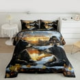 thumbnail image 2 of Manfei Teens Wildlife Bear Full Size Comforter Sets, Farmhouse Animal Bedding Comforter Set, Rustic Countryside Reversible Bedding Sets, Lightweight Room Decor, 3-Piece, 2 of 8