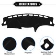 thumbnail image 4 of Unique Bargains Car Dashboard Cover Mat for Subaru Impreza 2008-2011 Black Center Console Interior Trim Dash Board Mat, 4 of 7