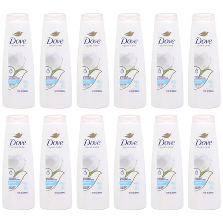 (12 Pack) Dove Ultra Care Coconut & Hydration Shampoo for Dry Hair - 12 fl. oz. (355mL)