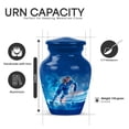thumbnail image 3 of Yatskia Ice Hockey Girl Little Funeral Keepsake Urns for Human Ashes Adult Man, Large Cremation Urn for Ashes for Women, (Classic 10 Inch and 3 Inch), 3 of 8